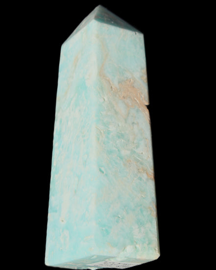 Blue Aragonite obelisk 113*40*30mm 256g in sunlight - Rocks and Things Store