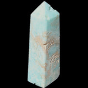 Blue Aragonite obelisk 113*40*30mm 256g in sunlight - Rocks and Things Store
