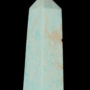 Blue Aragonite obelisk 113*40*30mm 256g in sunlight - Rocks and Things Store