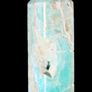 Blue Aragonite obelisk 134*42*35mm 440g in sunlight - Rocks and Things Store