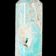 Blue Aragonite obelisk 134*42*35mm 440g in sunlight - Rocks and Things Store