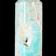 Blue Aragonite obelisk 134*42*35mm 440g in sunlight - Rocks and Things Store