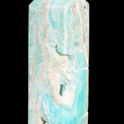 Blue Aragonite obelisk 134*42*35mm 440g in sunlight - Rocks and Things Store