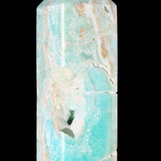 Blue Aragonite obelisk 134*42*35mm 440g in sunlight - Rocks and Things Store