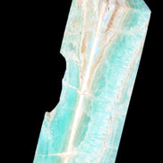Blue Aragonite obelisk 134*42*35mm 440g in sunlight - Rocks and Things Store