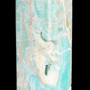 Blue Aragonite obelisk 134*42*35mm 440g in sunlight - Rocks and Things Store