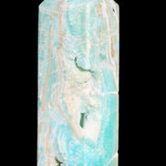 Blue Aragonite obelisk 134*42*35mm 440g in sunlight - Rocks and Things Store