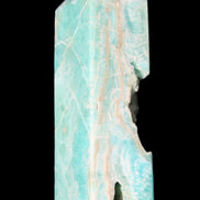 Blue Aragonite obelisk 134*42*35mm 440g in sunlight - Rocks and Things Store