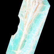 Blue Aragonite obelisk 134*42*35mm 440g in sunlight - Rocks and Things Store