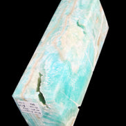 Blue Aragonite obelisk 134*42*35mm 440g in sunlight - Rocks and Things Store
