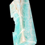 Blue Aragonite obelisk 134*42*35mm 440g in sunlight - Rocks and Things Store