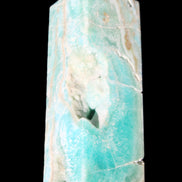 Blue Aragonite obelisk 134*42*35mm 440g in sunlight - Rocks and Things Store