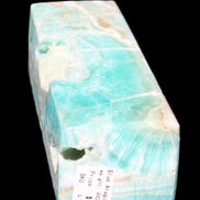 Blue Aragonite obelisk 134*42*35mm 440g in sunlight - Rocks and Things Store