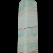 Blue Aragonite obelisk 140*36*34mm 395g in sunlight - Rocks and Things Store