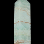 Blue Aragonite obelisk 140*36*34mm 395g in sunlight - Rocks and Things Store