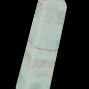 Blue Aragonite obelisk 141*37*31mm 312g in sunlight - Rocks and Things Store