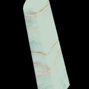 Blue Aragonite obelisk 141*37*31mm 312g in sunlight - Rocks and Things Store
