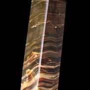 Chocolate Calcite obelisk 114*33*26mm 249g in sunlight - Rocks and Things Store