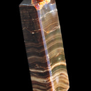 Chocolate Calcite obelisk 114*33*26mm 249g in sunlight - Rocks and Things Store