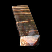 Chocolate Calcite obelisk 110*30*24mm 214g in sunlight - Rocks and Things Store
