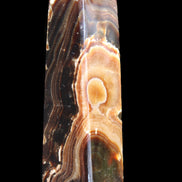 Chocolate Calcite obelisk 118*33*28mm 236g in sunlight - Rocks and Things Store