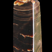 Chocolate Calcite obelisk 92*33*28mm 196g in sunlight - Rocks and Things Store