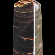 Chocolate Calcite obelisk 92*33*28mm 196g in sunlight - Rocks and Things Store