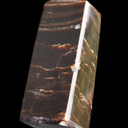 Chocolate Calcite obelisk 92*33*28mm 196g in sunlight - Rocks and Things Store
