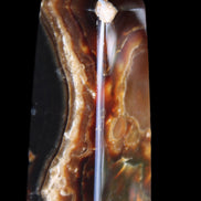 Chocolate Calcite obelisk 78*31*28mm 145g in sunlight - Rocks and Things Store