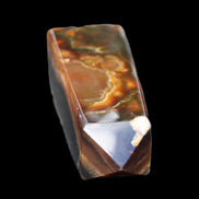 Chocolate Calcite obelisk 78*31*28mm 145g in sunlight - Rocks and Things Store