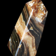 Chocolate Calcite obelisk 83*32*30mm 147.5g in sunlight - Rocks and Things Store