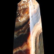 Chocolate Calcite obelisk 83*32*30mm 147.5g in sunlight - Rocks and Things Store