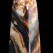 Chocolate Calcite obelisk 83*32*30mm 147.5g in sunlight - Rocks and Things Store