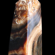 Chocolate Calcite obelisk 83*32*30mm 147.5g in sunlight - Rocks and Things Store