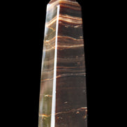 Chocolate Calcite obelisk 87*24*22mm 90.8g in sunlight - Rocks and Things Store