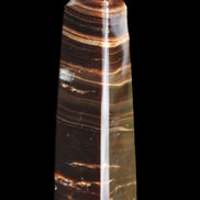 Chocolate Calcite obelisk 87*24*22mm 90.8g in sunlight - Rocks and Things Store