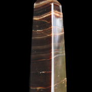 Chocolate Calcite obelisk 87*24*22mm 90.8g in sunlight - Rocks and Things Store