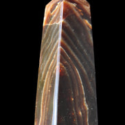Chocolate Calcite obelisk 78*29*18mm 84g in sunlight - Rocks and Things Store