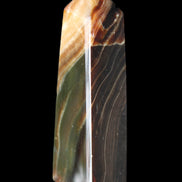 Chocolate Calcite obelisk 78*29*18mm 84g in sunlight - Rocks and Things Store