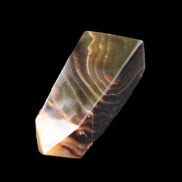 Chocolate Calcite obelisk 78*29*18mm 84g in sunlight - Rocks and Things Store