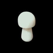 Pale and Yellow Calcite mushroom 30-37mm 14-21g in sunlight - Rocks and Things Store