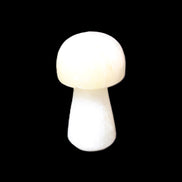 Pale and Yellow Calcite mushroom 30-37mm 14-21g in sunlight - Rocks and Things Store