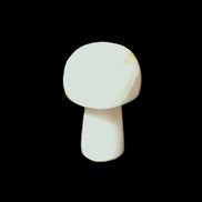 Pale and Yellow Calcite mushroom 30-37mm 14-21g in sunlight - Rocks and Things Store