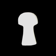 Pale and Yellow Calcite mushroom 30-37mm 14-21g in sunlight - Rocks and Things Store