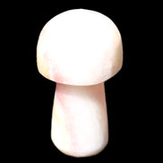 Pale and Yellow Calcite mushroom 30-37mm 14-21g in sunlight - Rocks and Things Store