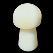 Pale and Yellow Calcite mushroom 30-37mm 14-21g in sunlight - Rocks and Things Store
