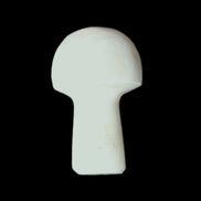 Pale and Yellow Calcite mushroom 30-37mm 14-21g in sunlight - Rocks and Things Store