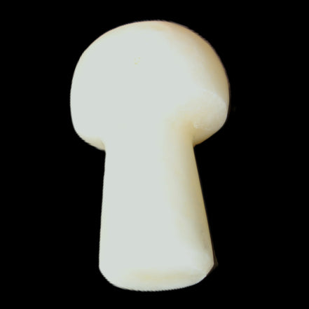 Pale and Yellow Calcite mushroom 30-37mm 14-21g in sunlight - Rocks and Things Store