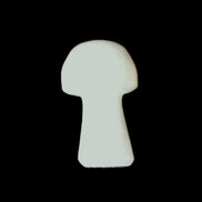 Pale and Yellow Calcite mushroom 30-37mm 14-21g in sunlight - Rocks and Things Store