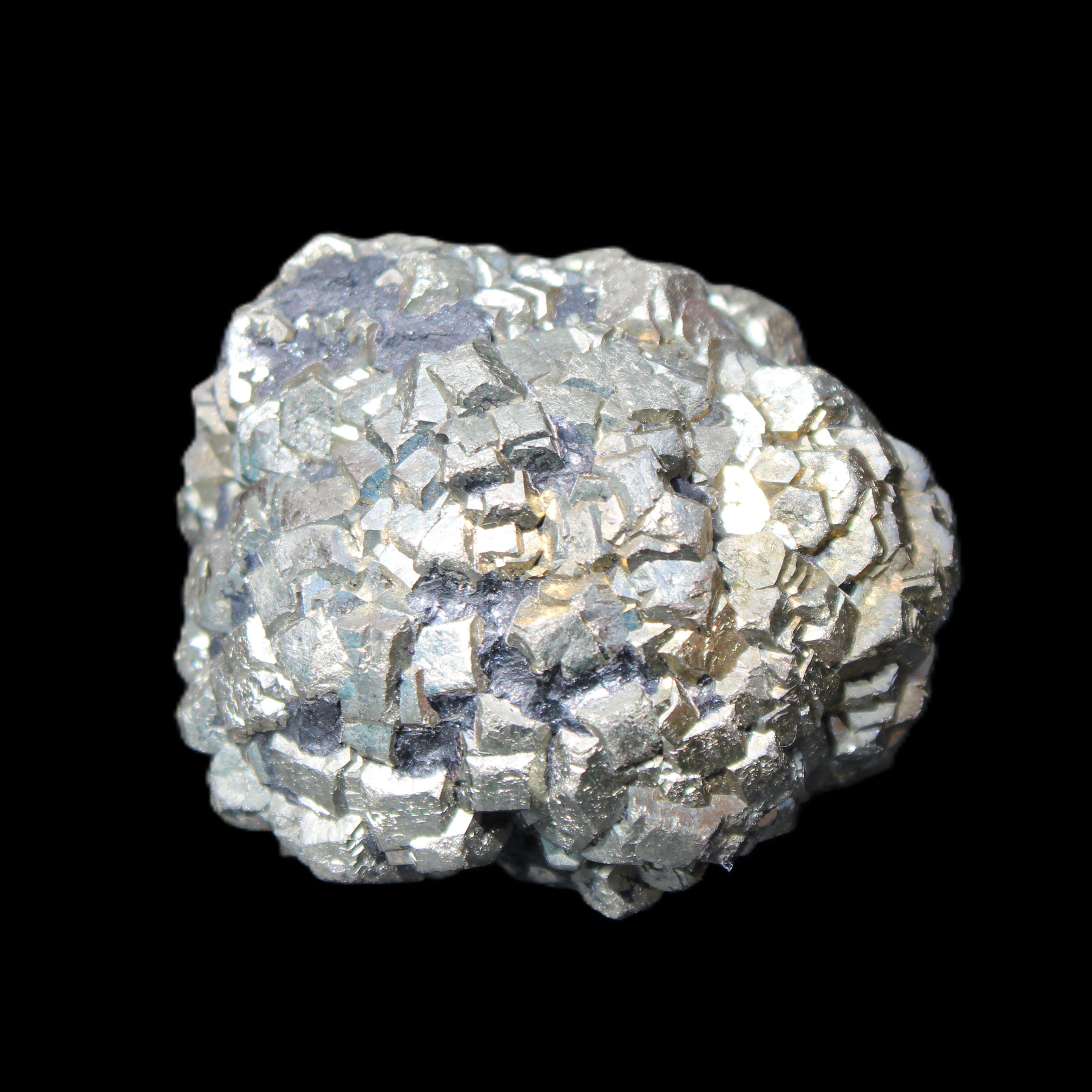 Chalcopyrite cluster from Pakistan 43mm 122g in sunlight - Rocks and Things Store